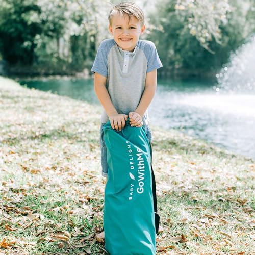 Portable Baby & Toddler Chair with Sun Canopy & Removable Tray - Teal