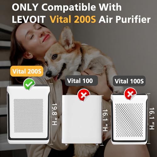 Replacement Air Purifier Filter for Pet Dander and Odors, 2 Pack
