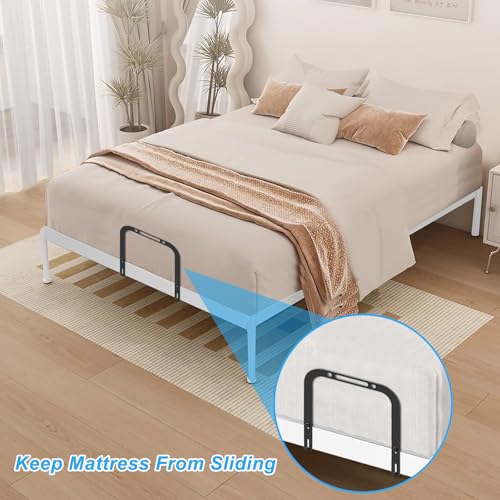 Extra Tall Mattress Slide Stopper - Adjustable Metal Retainer Bar