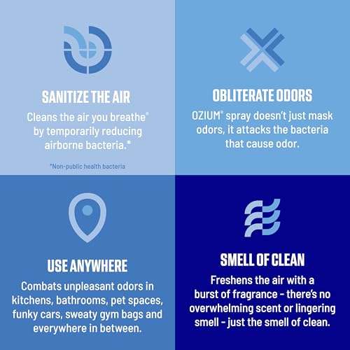 Air Sanitizer and Odor Eliminator Spray for Home & Car, 3.5 oz (2-Pack)