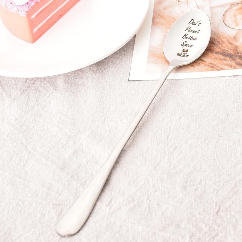 Dad Gifts Peanut Butter Spoon - Personalized Father Day & Christmas Gift from Kids