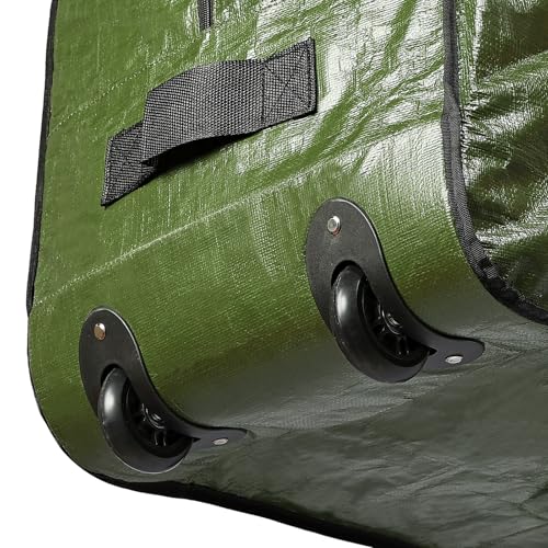 HOMEST 7.5-9 ft Christmas Tree Storage Bag with Wheels – Green, Fits 7.5-9 ft Xmas Artificial