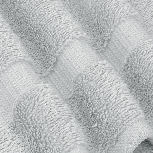 Large Turkish Cotton Bath Sheets - 35x70 Inch Oversized Towel Set, Gray