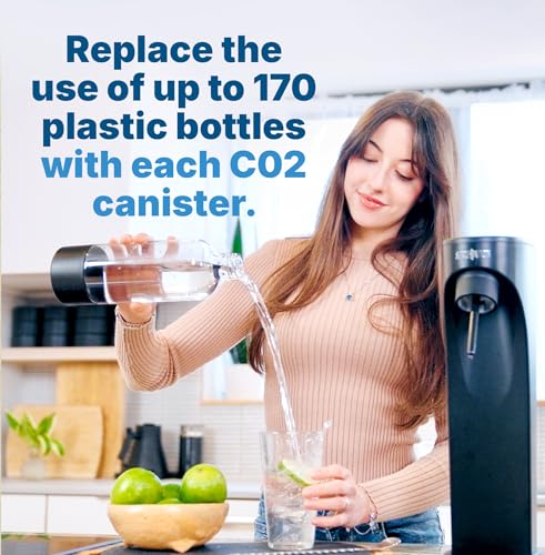 60L CO2 Quick Connect Cylinders for Soda Makers - 2 Pack