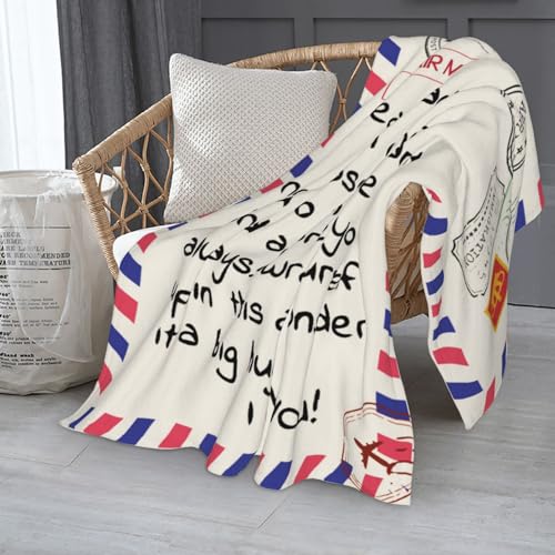 Mens Dad Blanket 60x80 Dear Dad Gift from Daughter Son Super Soft Flannel