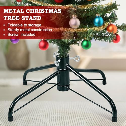 Heavy-Duty Folding Christmas Tree Stand Base for 2-7 FT Artificial Trees