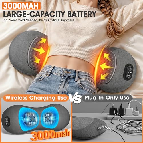 Rechargeable Triple Fusion Back Massager with Heat & Vibration
