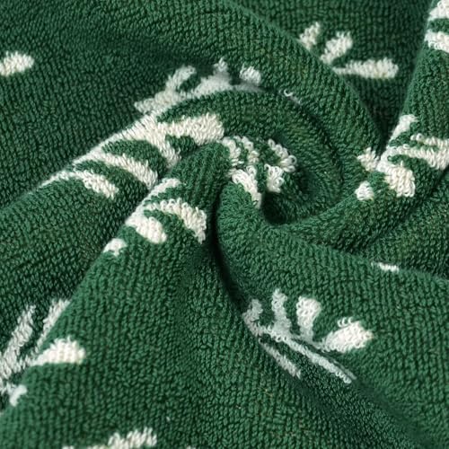 Jacquotha Christmas Hand Towels Set of 2 - Holiday Pine Tree Kitchen & Bathroom Decor