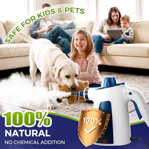 Handheld Steam Cleaner, 230°F Pressurized Steamer with 14 Accessories