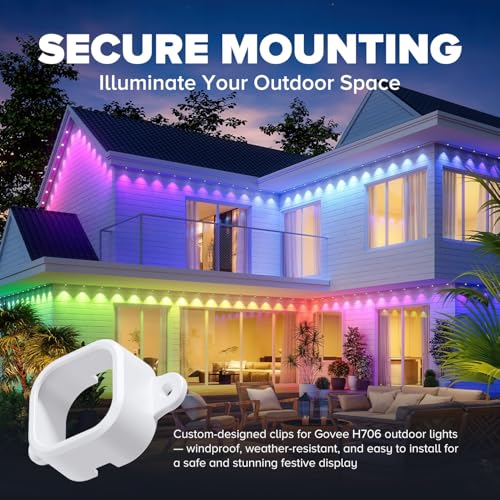 100-Pack Outdoor Light Mounting Brackets with 200 Screws, UV-Resistant