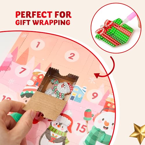 JOYIN 2026 Christmas Advent Calendar Gem Painting Kit – 24 Days of DIY Gem Art