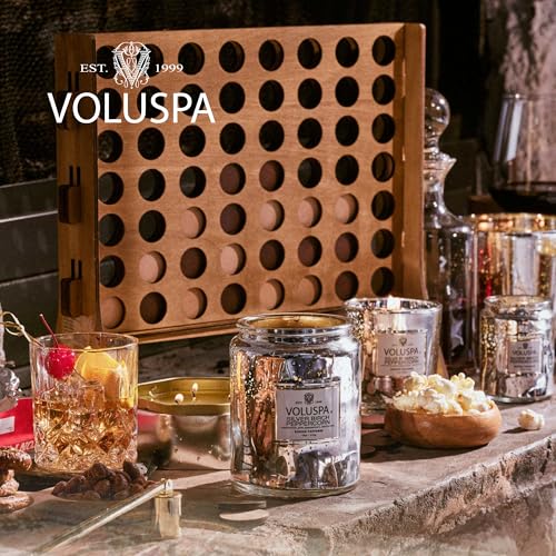 Voluspa Silver Birch Peppercorn Decor Candle - 18oz Coconut Wax Blend, 100 Hour Burn Time