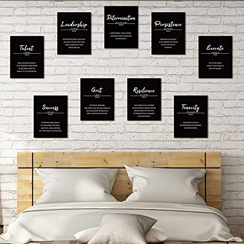 Outus 9 Inspirational Wall Art Prints, 8x10 Motivational Quote Posters