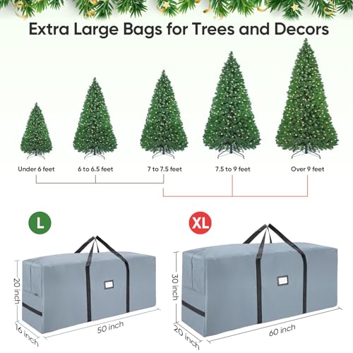 Extra Large Christmas Tree Storage Bag 7.5 Ft Heavy Duty Oxford Fabric