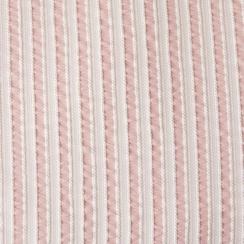 Queen Duvet Cover Set - Striped Pink Microfiber, 3 Pieces