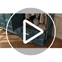 71-Inch Mid-Century Modern Wardrobe Closet with Hanging Rod and Drawers