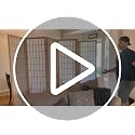 6-Panel Folding Room Divider, 6ft Japanese Shoji Privacy Screen, Black