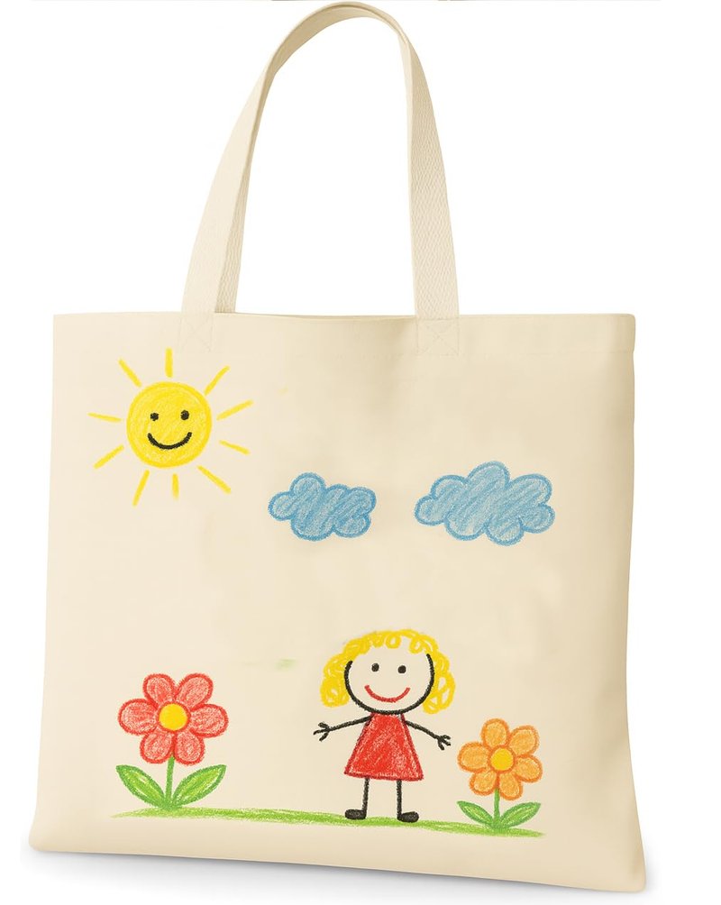 GiftExpress 12-pack 13” x 11" W Natural Color Canvas Tote Bag/DIY Craft Bags/Grocery bags (12 Pack)