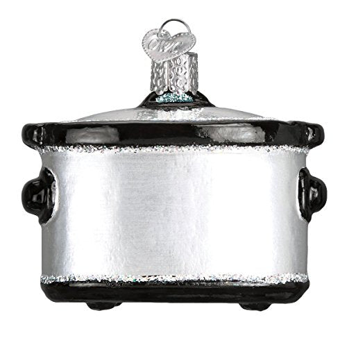 Old World Christmas Glass Slow Cooker Holiday Ornament Kitchen Decor