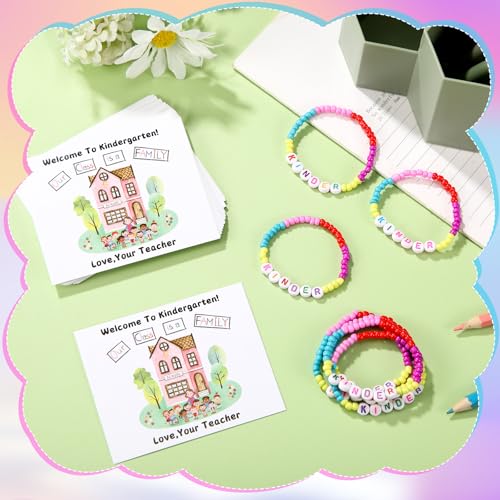 XunYee 32 Sets Back to School Student Gifts with Greeting Cards and Bracelets