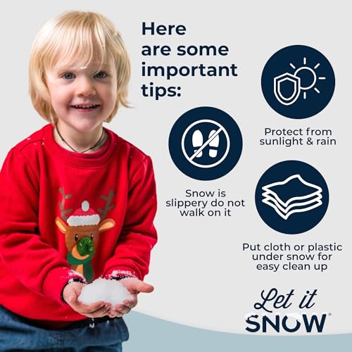 Let it Snow Instant Fake Snow Powder for Slime and Christmas Decor