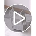 Modern White 2-Tier Nightstand, Small Bedside End Table for Compact Spaces