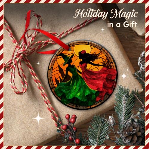 Witch Sister Ornament 2026 Gothic Christmas Decor Keepsake Gift