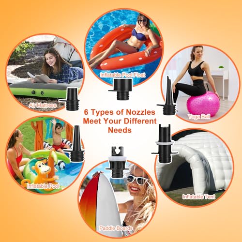 Portable Electric Air Pump 12V 16PSI for SUP & Inflatable Boats