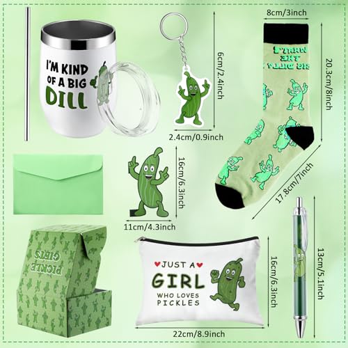 6 Pcs Funny Gift Baskets for Women Girls Pickle Avocado Socks with