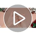 Suncalla Gold Beaded Christmas Garland 24ft (2 x 12ft) - Acrylic Bead strands
