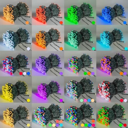 Dazzle Bright 66FT 200 LED RGB Smart Color Changing Christmas & Halloween Lights
