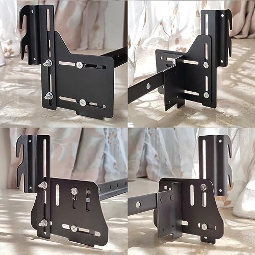 Heavy-Duty Bed Frame Headboard Adapter Brackets - 2 Pack Hook Conversion Kit