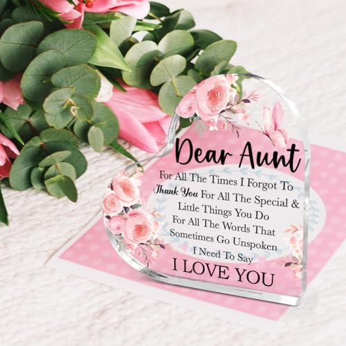 Need To Say I Love You Aunt Acrylic Plaque - 4.5x4.5 inches (Variation 11)