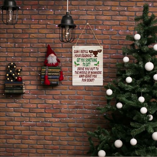 Funny Christmas Movie Sign - Merry Xmas Decor 8 x 10 Inches - Holiday Wall Art