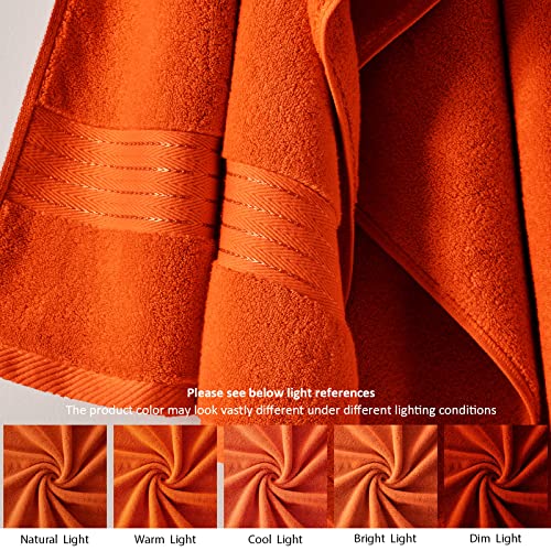 COZYART 100% Turkish Cotton 6-Piece Bath Towel Set - 650GSM Plush Towels