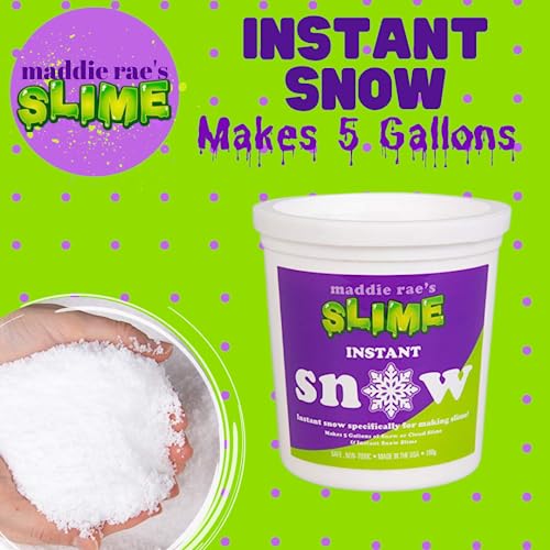 Instant Snow Powder XL Pack - Makes 5 Gallons Fake Snow for Cloud Slime & Crafts