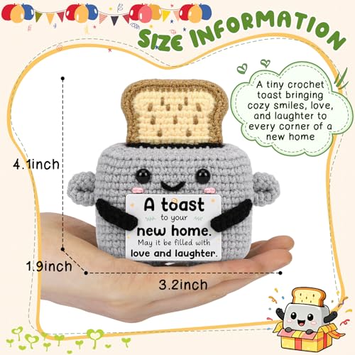 Handmade Crochet Toaster Decor - Cute New Home Gift Keepsake