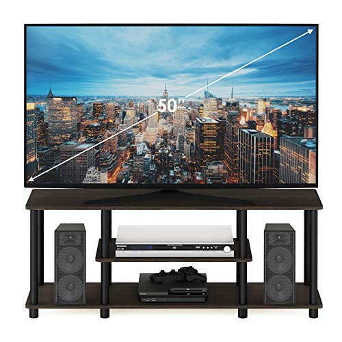 3-Tier TV Stand for TVs up to 50 Inch, Toolless Open Entertainment Center