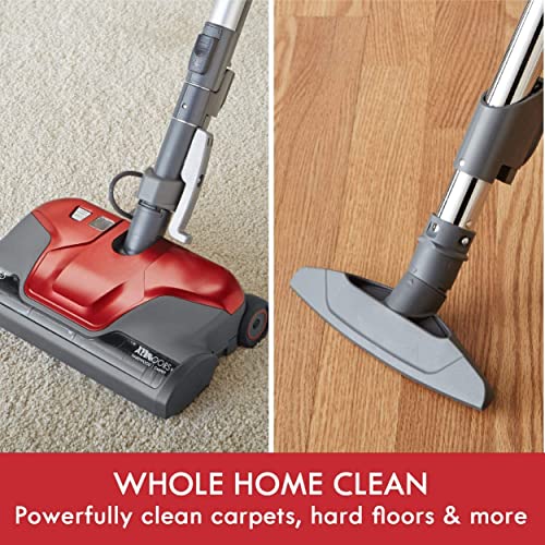 Bagged Canister Vacuum with HEPA Filter, Telescoping Wand & Pet Tools