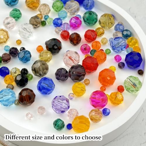 4mm Violet Faceted Crystal Glass Beads 400pc – Jewelry Making Bead Set