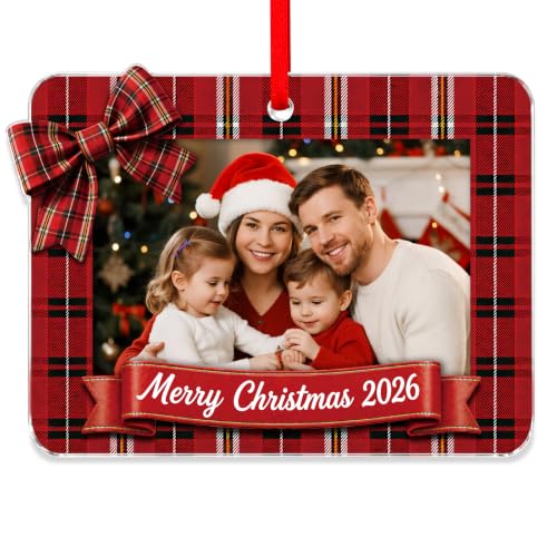 Whatsign 2026 Personalized Family Photo Ornament Christmas Decor - Family-1