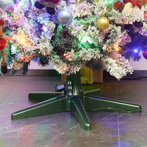 Blissun 360° Rotating Christmas Tree Stand with Remote Control, 7.5ft Fit, 23.8 Inch