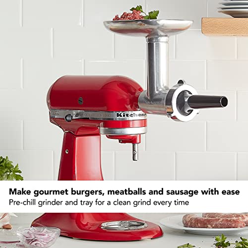 Metal Food Grinder Attachment Set for Stand Mixers with Sausage Stuffer Tubes