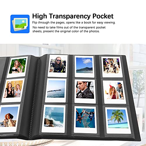 432-Pocket Photo Album for 2x3 Instant Photos and Trading Cards, Black