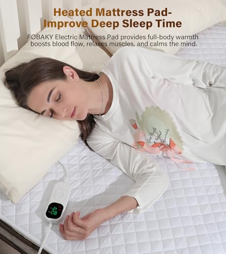Electric Heated Mattress Pad Queen Size with Dual Controller