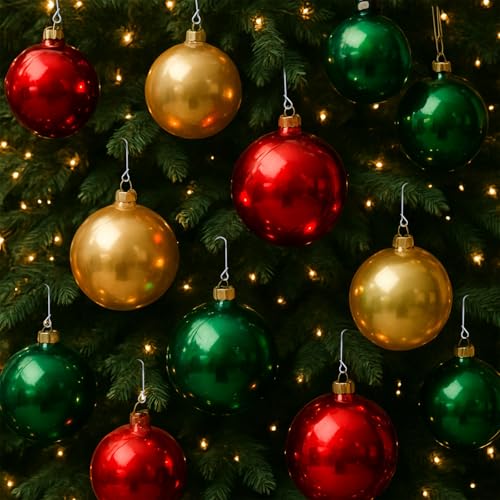 Heavy Duty Christmas Ornament Hooks - Metal J Hangers for Tree Decor