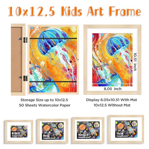 Kids Art Frame 10x12.5 Changeable Magnetic Artwork Display, 2 Pack