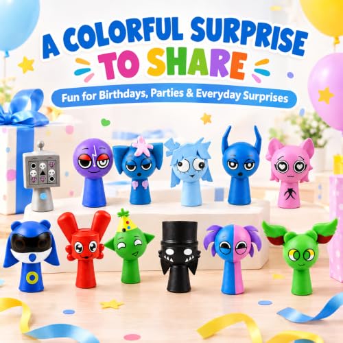 DONGYING 2026 Christmas Advent Calendar with 24 Multicolor Sprunky Action Figures