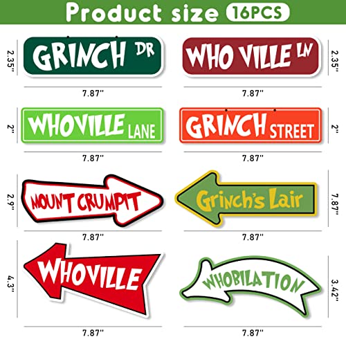 Green Christmas Tree Ornaments 16-Pack Holiday Decor by ssailue