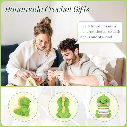 Handmade Auntiesaurus Crochet Dinosaur - Cute Gift for Auntie